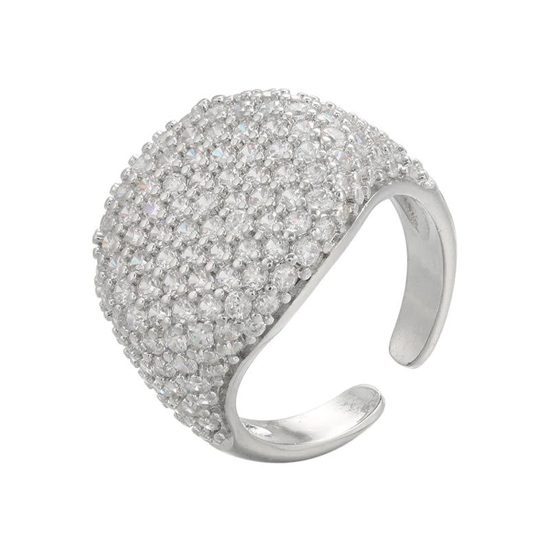 Candy Crystal Ring – 18K Gold CZ Zircon Open Ring