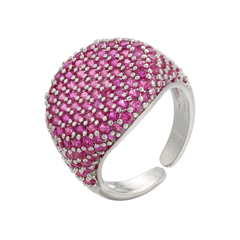 Candy Crystal Ring – 18K Gold CZ Zircon Open Ring