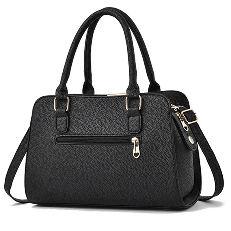 Luxury Leather Tote Handbag for Women – Designer Shoulder Crossbody Bag