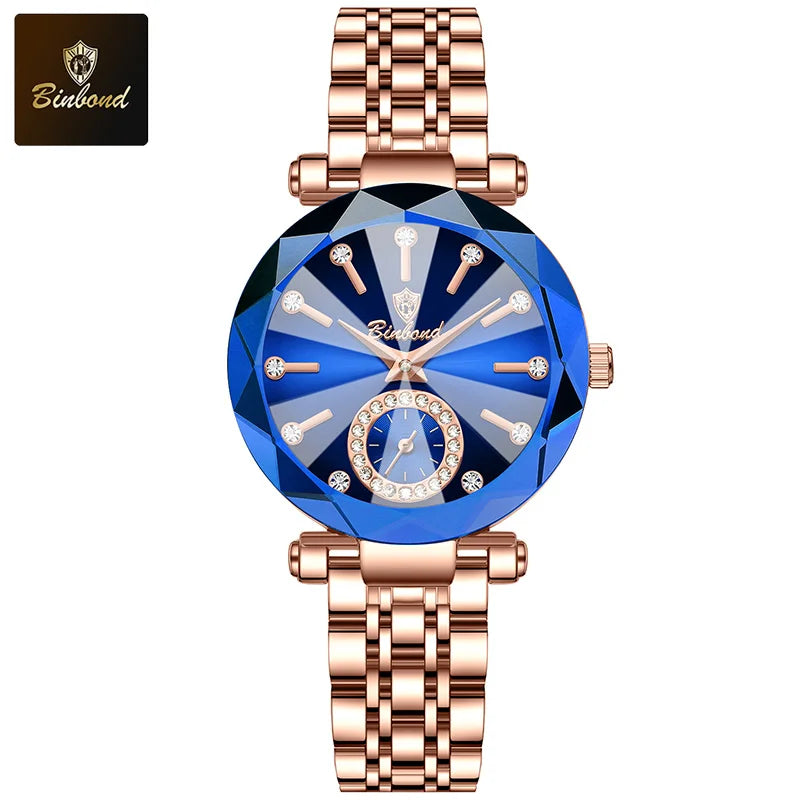 BINBOND Rose – Elegant Waterproof Ladies Quartz Watch