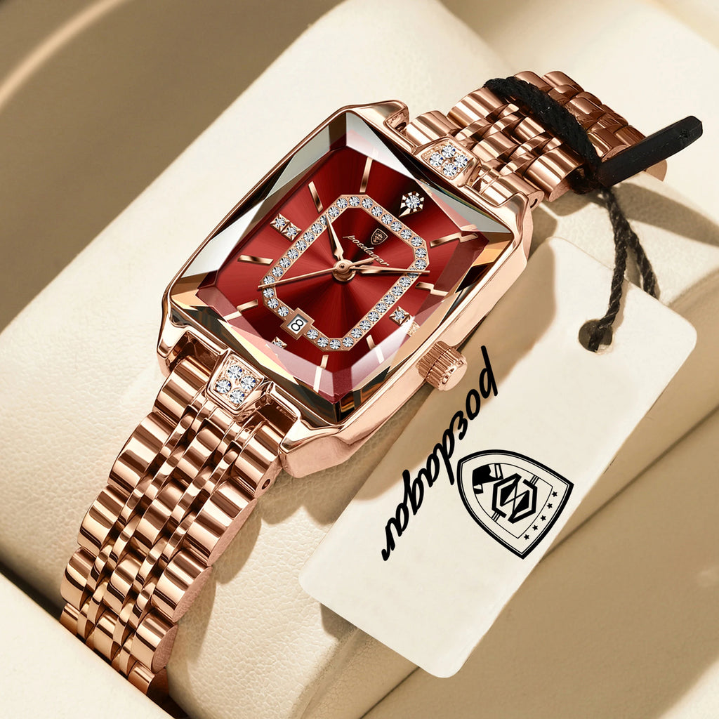 POEDAGAR Slim – Waterproof Date Ladies Wristwatch