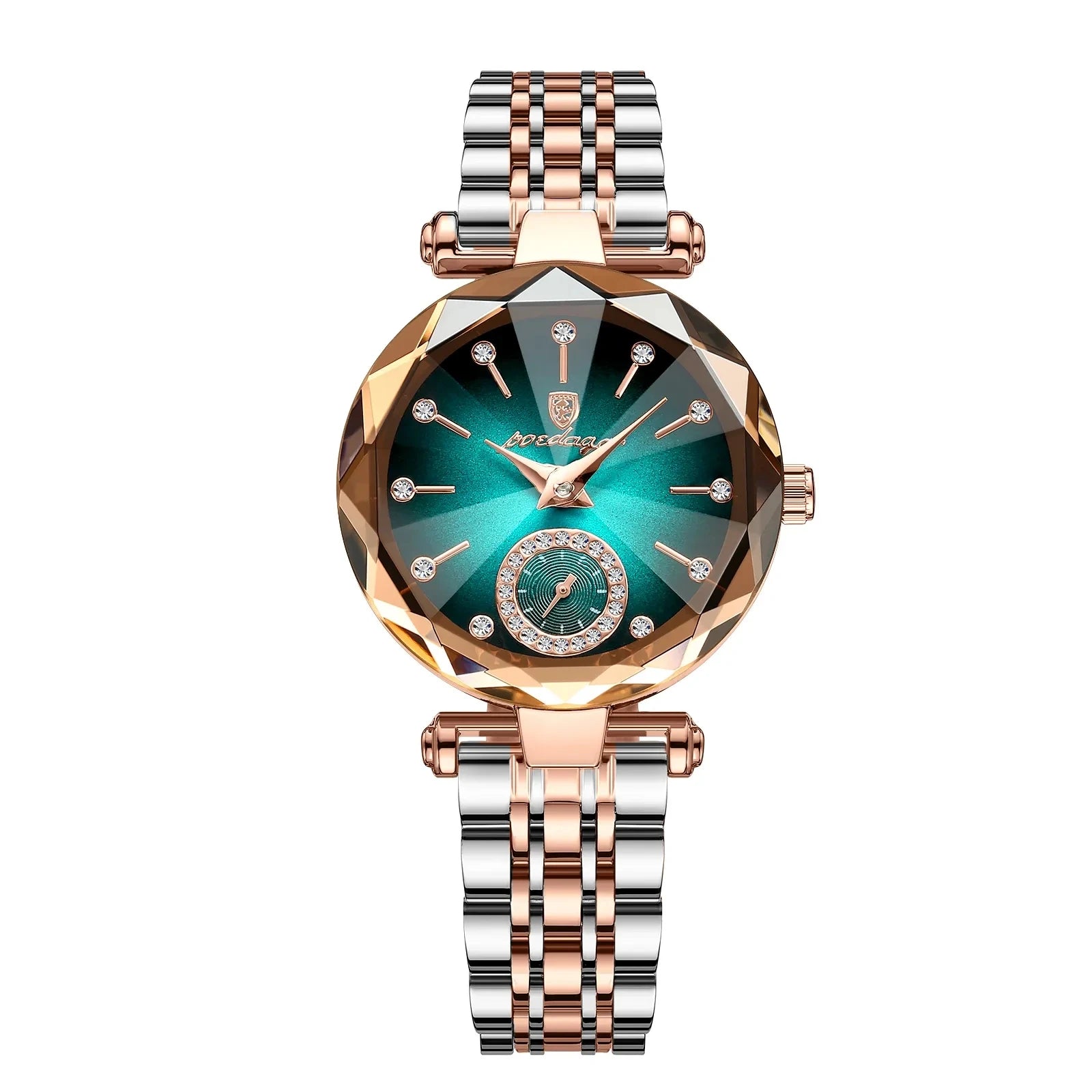 POEDAGAR Diamond – Luxury Round Dial Women’s Watch