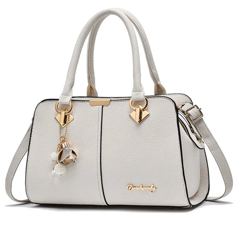 Luxury Leather Tote Handbag for Women – Designer Shoulder Crossbody Bag