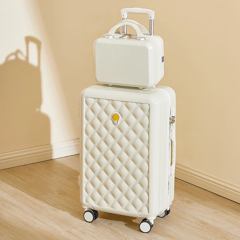 Luggage Student Female New 20 inch Small Silent Universal Wheel Suitcase 24 Large Capacity Durable Password Trolley Box Suit