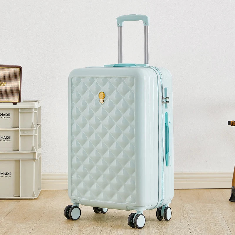Luggage Student Female New 20 inch Small Silent Universal Wheel Suitcase 24 Large Capacity Durable Password Trolley Box Suit