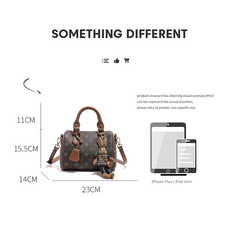 FOXER Vintage Pillow Shoulder Bag for Women – Large Fashion Crossbody Handbag