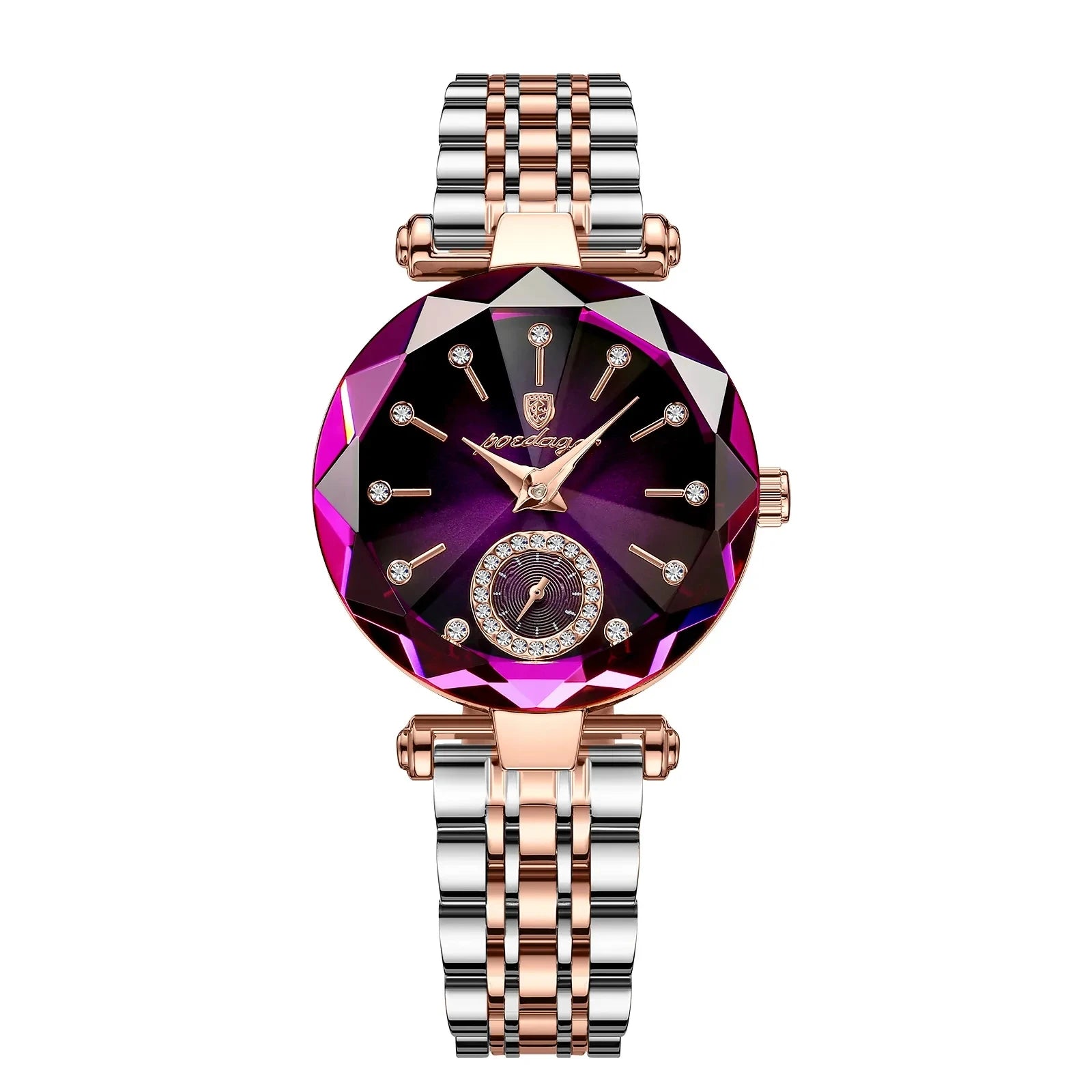 POEDAGAR Diamond – Luxury Round Dial Women’s Watch