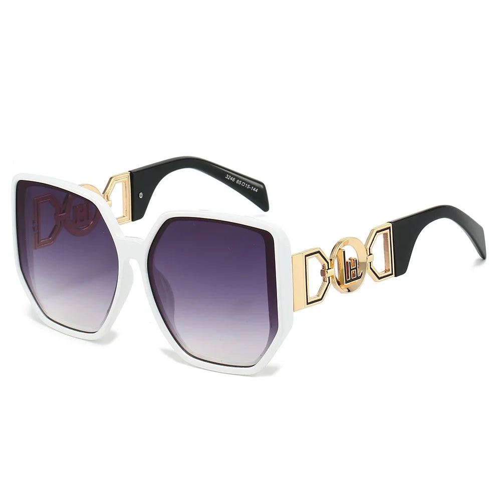 Hollow Square – Oversized UV400 Unisex Sunglasses
