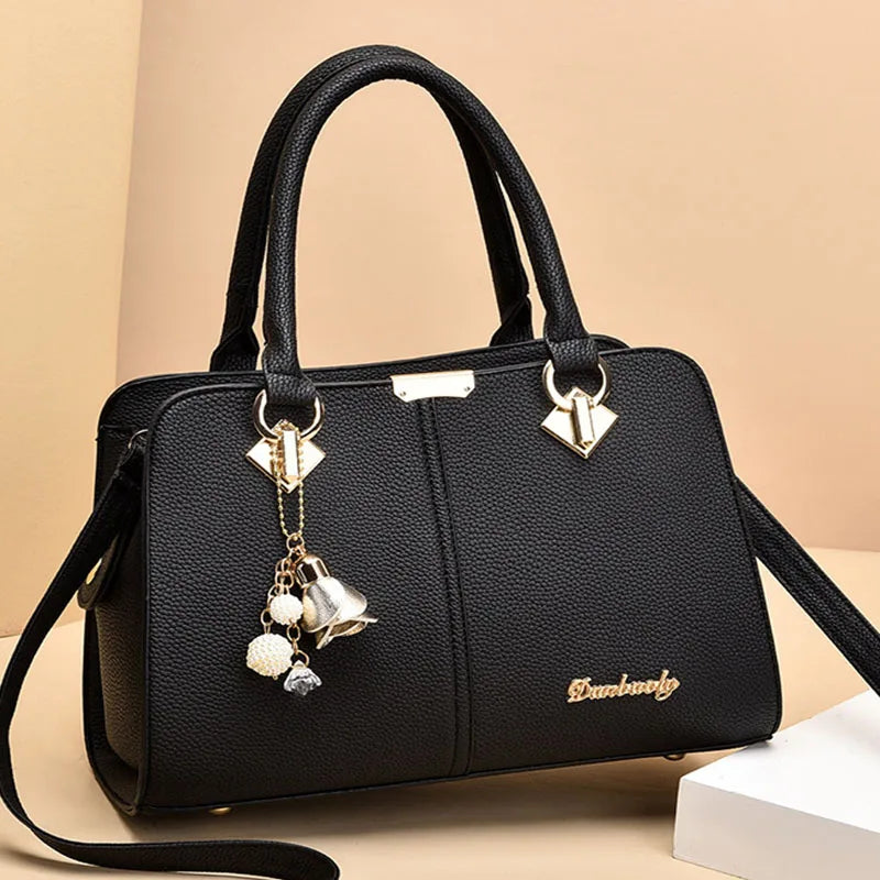 Luxury Leather Tote Handbag for Women – Designer Shoulder Crossbody Bag