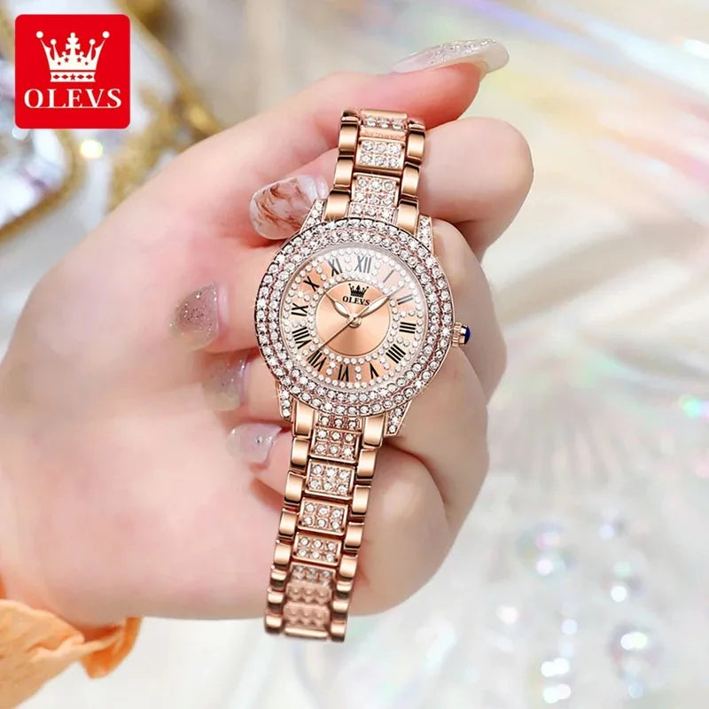 OLEVS Roman – Elegant Stainless Steel Women’s Watch