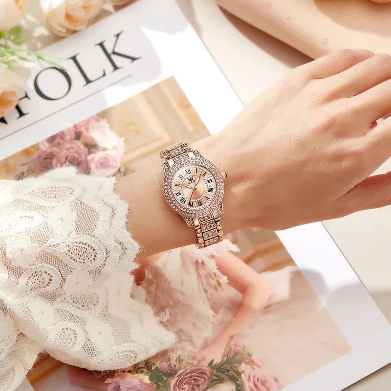 OLEVS Roman – Elegant Stainless Steel Women’s Watch