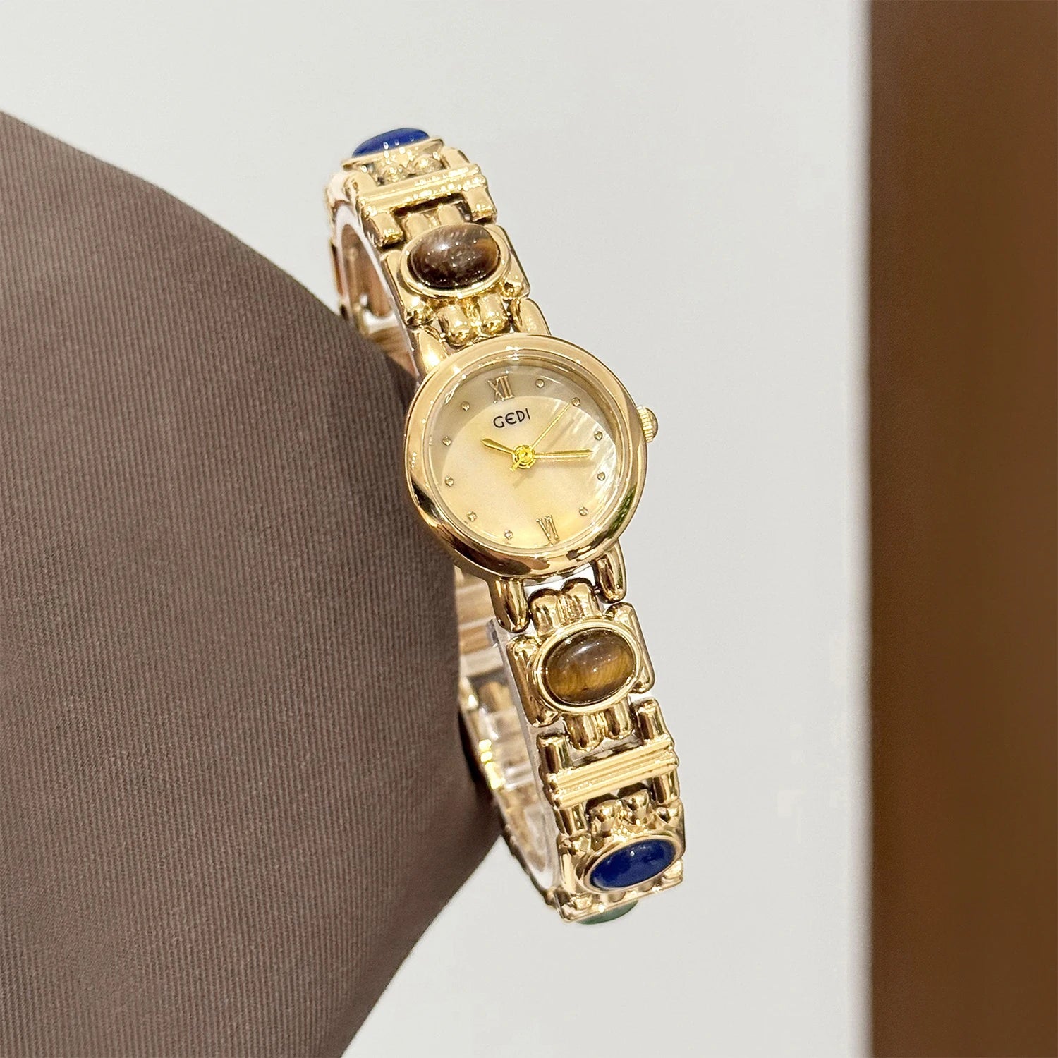 GEDI Jade – Vintage Natural Stone Strap Women’s Watch