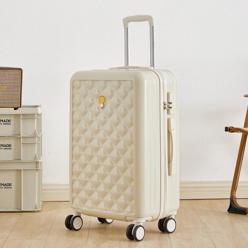 Luggage Student Female New 20 inch Small Silent Universal Wheel Suitcase 24 Large Capacity Durable Password Trolley Box Suit