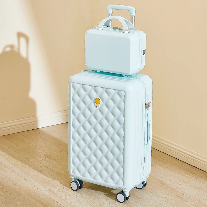 Luggage Student Female New 20 inch Small Silent Universal Wheel Suitcase 24 Large Capacity Durable Password Trolley Box Suit
