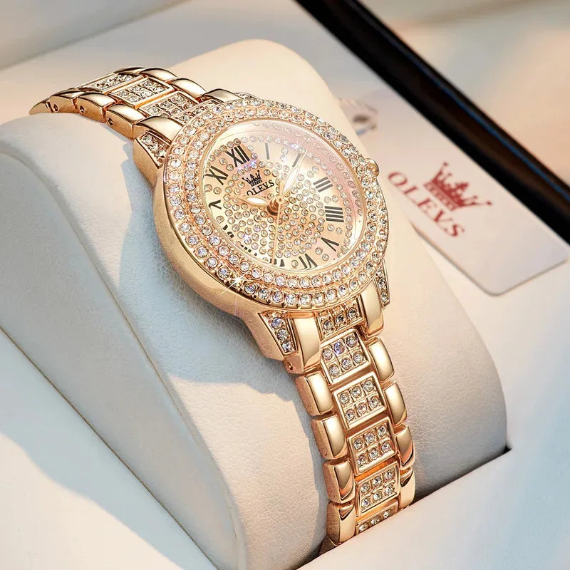 OLEVS Roman – Elegant Stainless Steel Women’s Watch