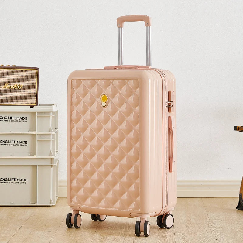 Luggage Student Female New 20 inch Small Silent Universal Wheel Suitcase 24 Large Capacity Durable Password Trolley Box Suit