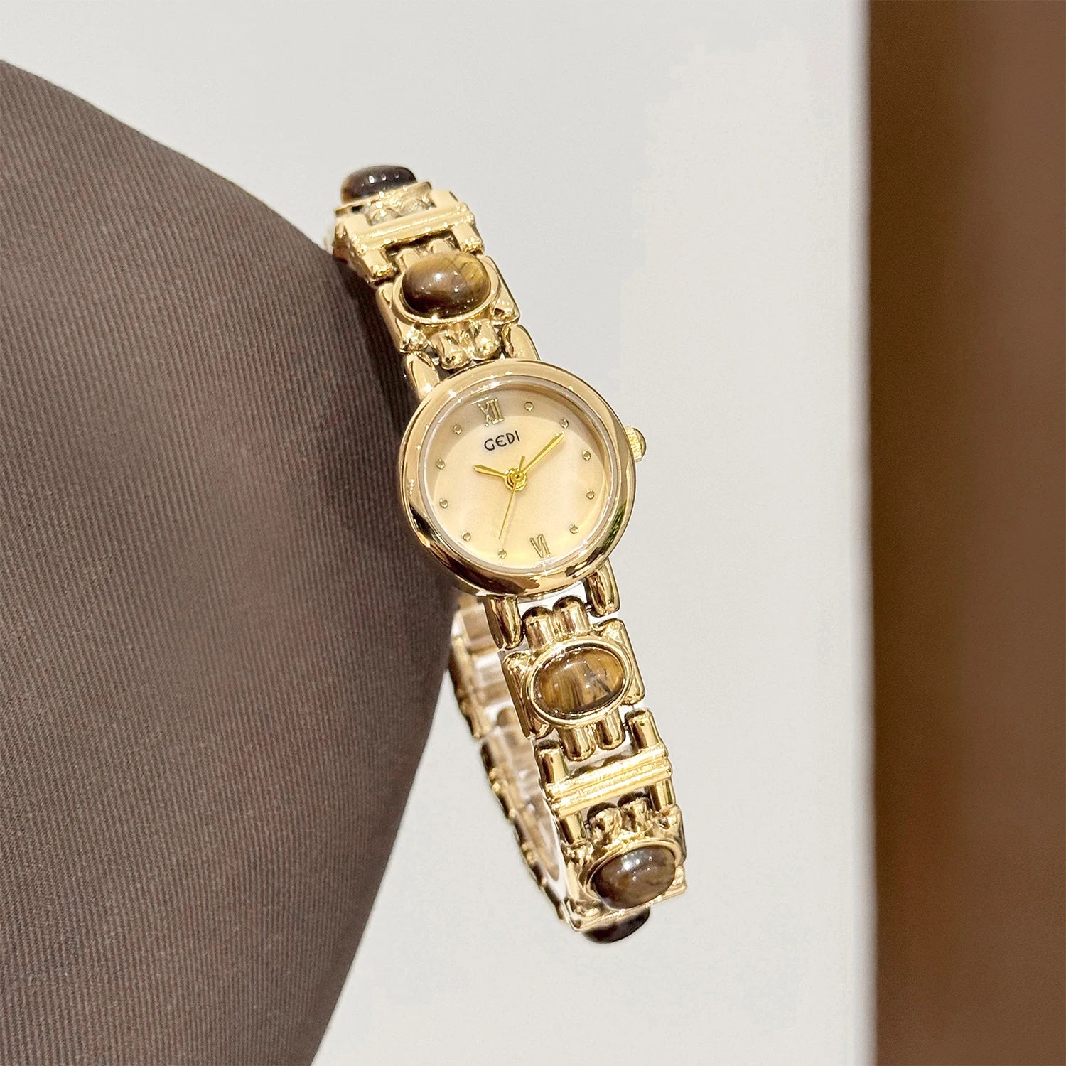 GEDI Jade – Vintage Natural Stone Strap Women’s Watch