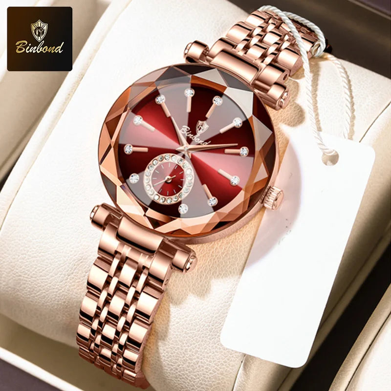BINBOND Rose – Elegant Waterproof Ladies Quartz Watch