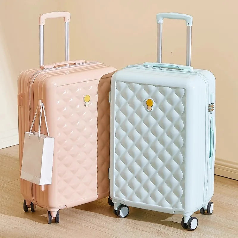 Luggage Student Female New 20 inch Small Silent Universal Wheel Suitcase 24 Large Capacity Durable Password Trolley Box Suit