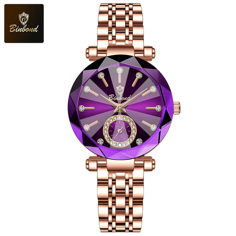 BINBOND Rose – Elegant Waterproof Ladies Quartz Watch